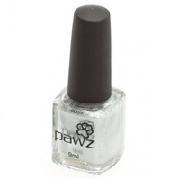 Pawz New Dog Nail Polish Metallic Shimmer Silver 9ml