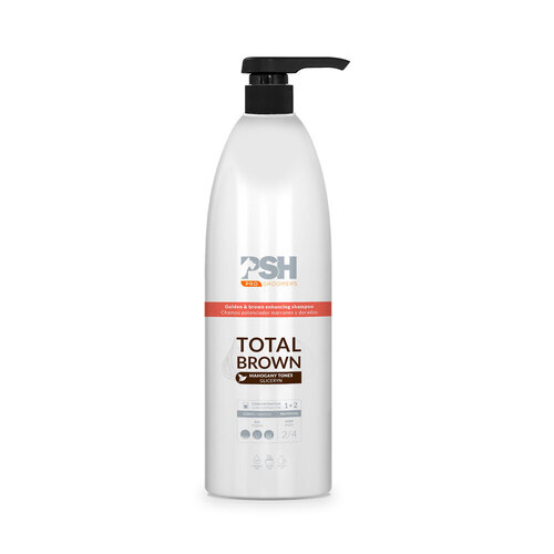 PSH Pro Total Brown Shampoo 1L for gold and brown coats